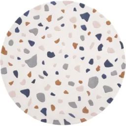 Tapis rond en coton Terrazzo (150 cm)