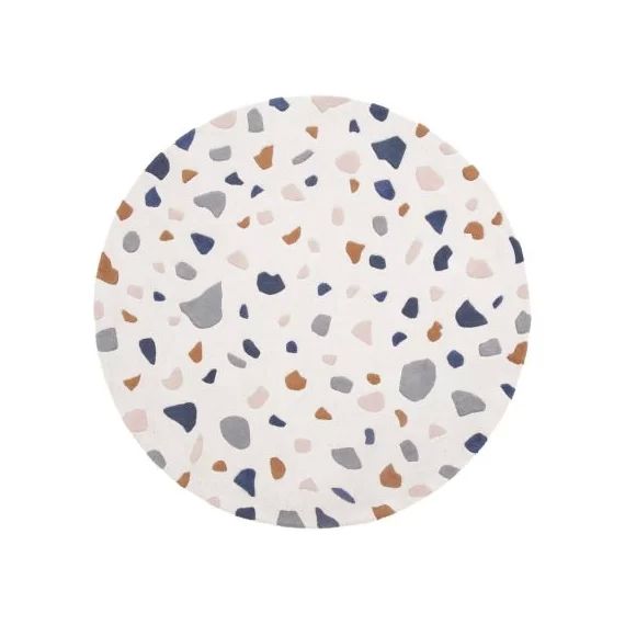 Tapis rond en coton Terrazzo (150 cm)