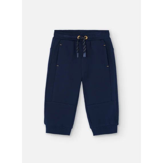 Pantalon En Molleton Basic Bleu