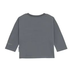 T-shirt Garçon Manches Longues Basique Gris