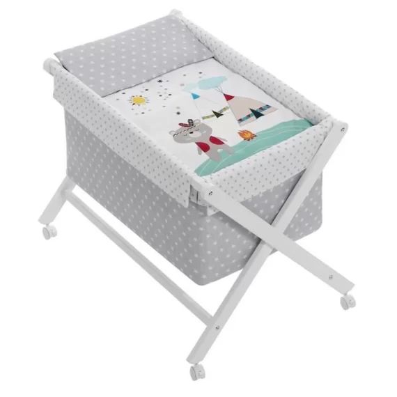 Minicuna complète Indian Interbaby BERCEAU_SUPPORT BERCEAU gris