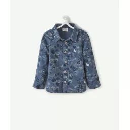 La chemise bleue avec animation caméléons –  – Soldes