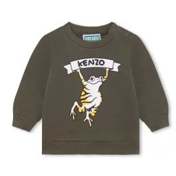 Sweat-shirt en molleton gratté Garçon Vert