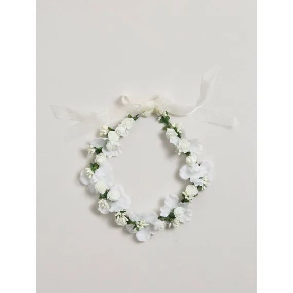 Couronne De Fleurs Fille Blanc