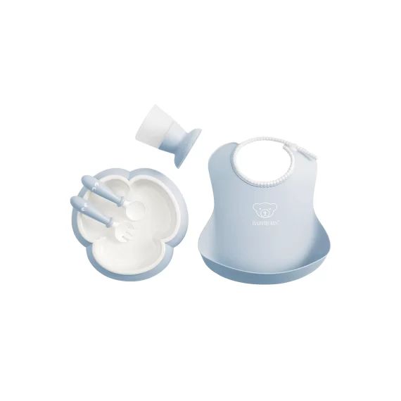 Coffret Repas Bébé – Bleu pastel