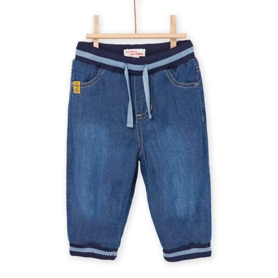 Pantalon En Light Denim Uni