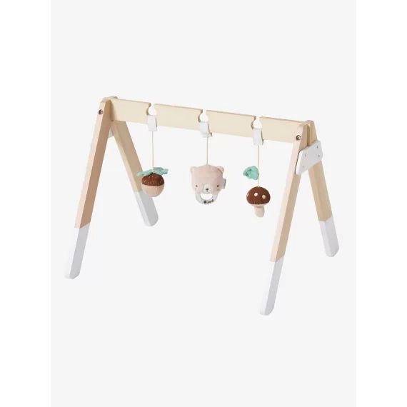 Portique d&rsquo;éveil en bois FSC® beige