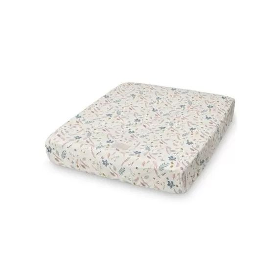 Housse de matelas à langer Pressed Leaves rose (50 x 65 cm)