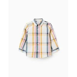 Chemise En Coton À Carreaux Brothers & Sisters Beige Clair