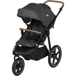 Bebeconfort Cloudy Poussette 3 Roues Tout Terrain, 0 À 4 Ans (22kg Max) Inclinable, Pliage Rapide, Guidon Réglable, Mineral Graphite Noir