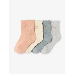 Lot de 4 paires de chaussettes little bébé rose pâle