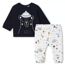 Ensemble sweat et legging Garçon Blanc