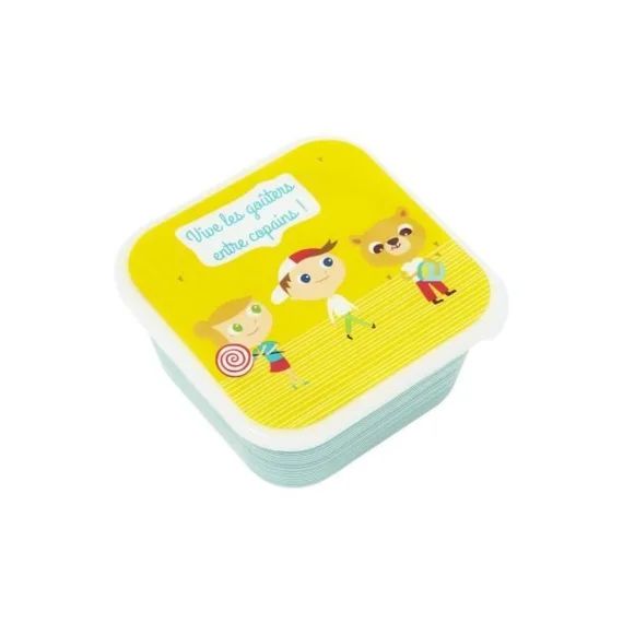Draeger la carterie – Boîte à goûter GOÛTERS ENTRE COPAINS – Multicolore jaune