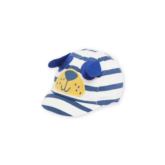 Casquette Écrue Et Bleue Bébé Garçon