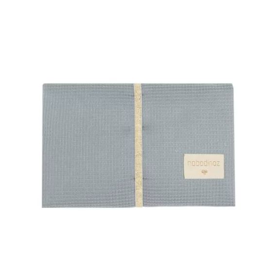 Tapis à langer nid d&rsquo;abeille Mozart Stone Blue