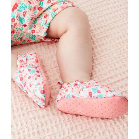 Les chaussons roses fleuries –  – Soldes