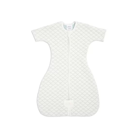 Gigoteuse 4 saisons ajustée crème et mint TOG 1,5 (70 cm)