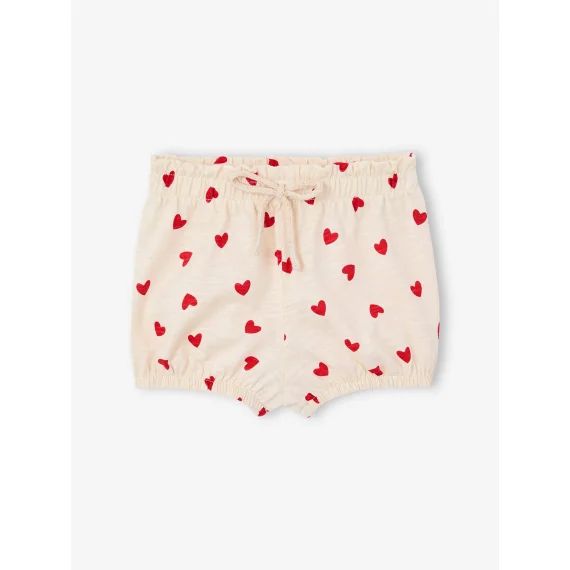 Short bébé fille en maille vanille