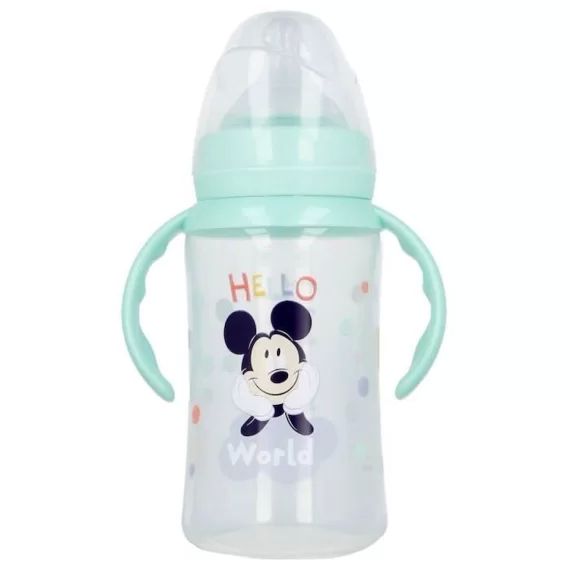 BIBERON de transition Mickey 360ml bleu