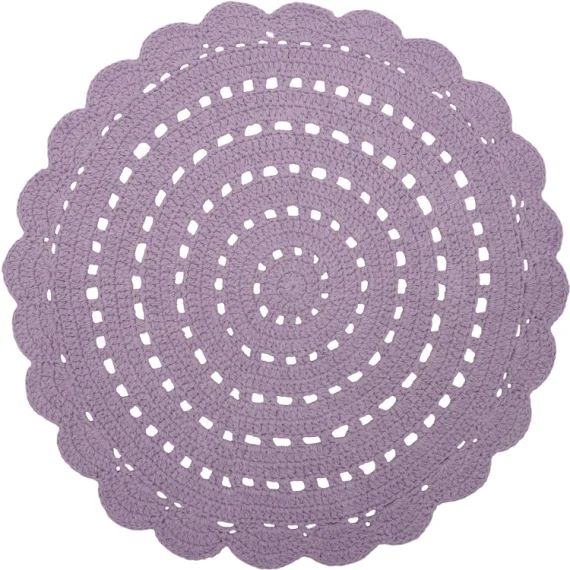 Tapis rond Alma mauve (120 cm)