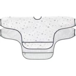 Lot de 2 bavoirs manches longues avec poche bleu Garden Explorer