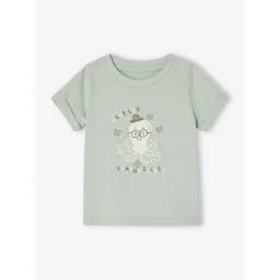 T-shirt mini totem bébé manches courtes vert d’eau