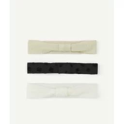 Lot de 3 bandeaux bébé fille unis et en velours –  – Soldes