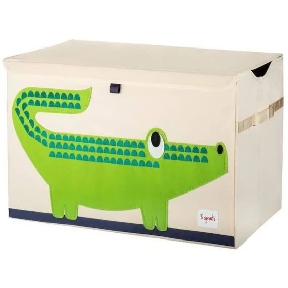 Coffre À Jouets – 3 Sprouts – Crocodile – Beige – Multicolore – Enfant Beige