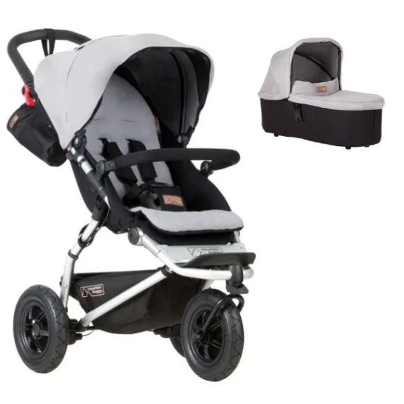 Poussette Mountain Buggy Swift + Nacelle Plus – Silver