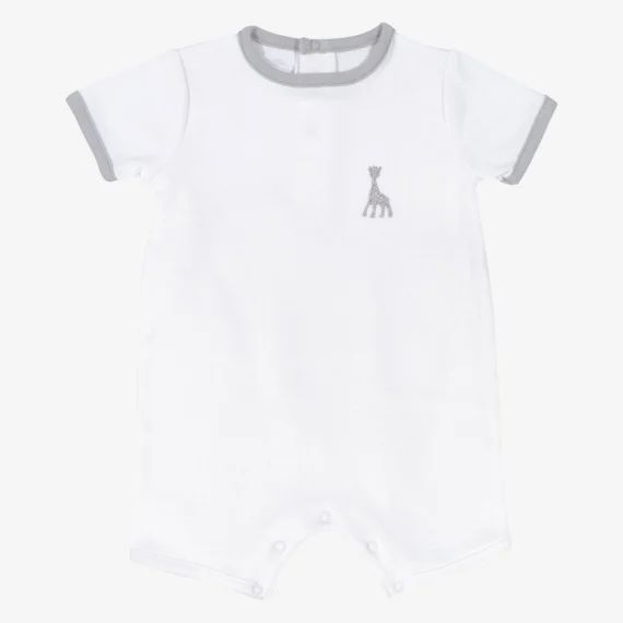 Combishort Bébé Sophie La Girafe Blanc