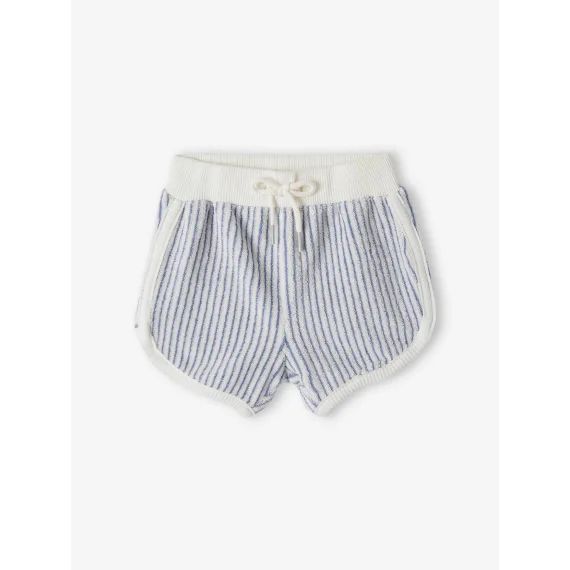 Lot de 4 shorts en éponge naissance bleu chambray