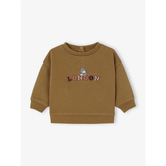 Sweat-shirt London bébé garçon olive