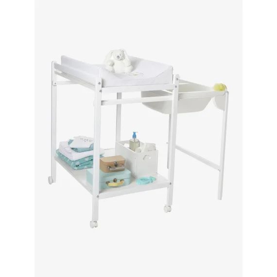 Table à langer avec baignoire intégrée VERTBAUDET MagicTub blanc