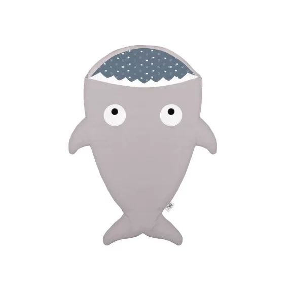 Nid d&rsquo;ange Requin gris et bleu  (98cm)