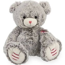 Peluche musicale ours gris prestige Mae (31 cm)