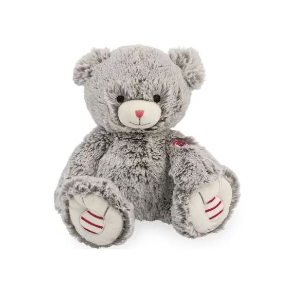 Peluche musicale ours gris prestige Mae (31 cm)