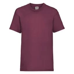 T-shirt Coton Valueweight Bordeaux