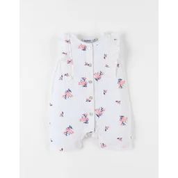 Combishort Imprimé Fleuri Rose