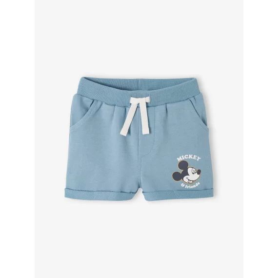 Short bébé garçon Disney® Mickey en molleton bleu ciel