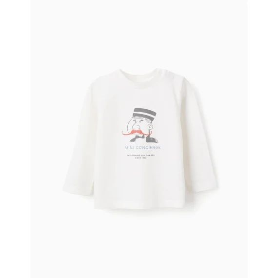 T-shirt À Manches Longues Blanc