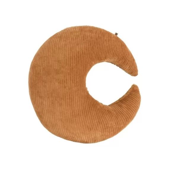 Coussin lune teddy Sense caramel (45 cm)