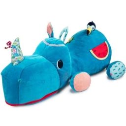 Peluche géante range secrets Marius le rhinocéros (90 cm)