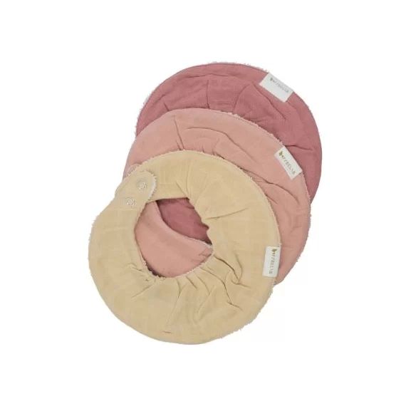 Lot de 3 bavoirs bandanas Pastel Flower