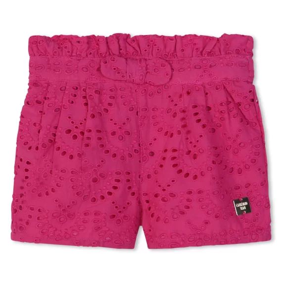 Short de cérémonie en coton Fille Rose