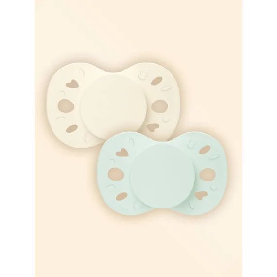Sucette Anatomique Essentielle – 0-6 Mois – Lot De 2 Vert + Beige