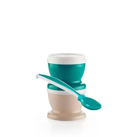 THERMOBABY 2 PETITS POTS POUR NOURRITURE Vert Emeraude vert