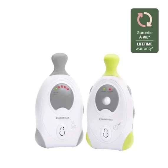 BADABULLE Baby Online 300m Babyphone Audio avec Veilleuse blanc
