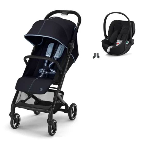 Poussette Cybex Beezy – Ocean Blue + Coque Auto Cloud T i-Fix – Sepia Black (2023)