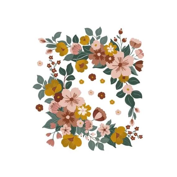 Stickers muraux Blooming Ornaments (70 x 64 cm)