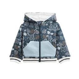 Sweat À Capuche Zippé Bébé En Molleton Ultra Chaud Félintrépide Bleu